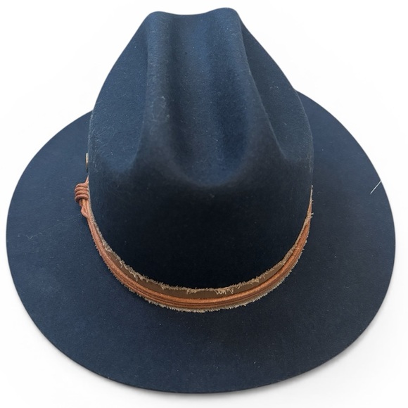 FRYE Cattleman\'s Crease Fedora Navy Blue main image 9
